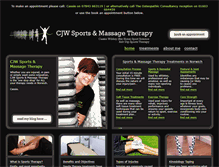 Tablet Screenshot of cjwsportstherapy.co.uk